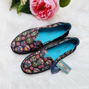 Toms Alpargata Cupsole Day Of The Dead Slip On Shoes